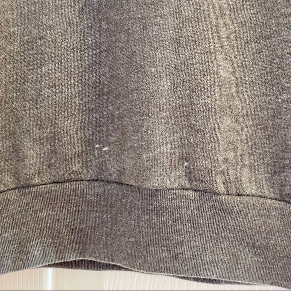 Hollister Sweatshirt Crew Neck Grey with Silver and Floral Block Letters Sz S - Picture 6 of 11